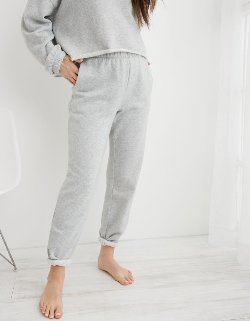 Aerie Real Good Fleece-Of-Mind High Waisted Jogger | American Eagle Outfitters (US & CA)