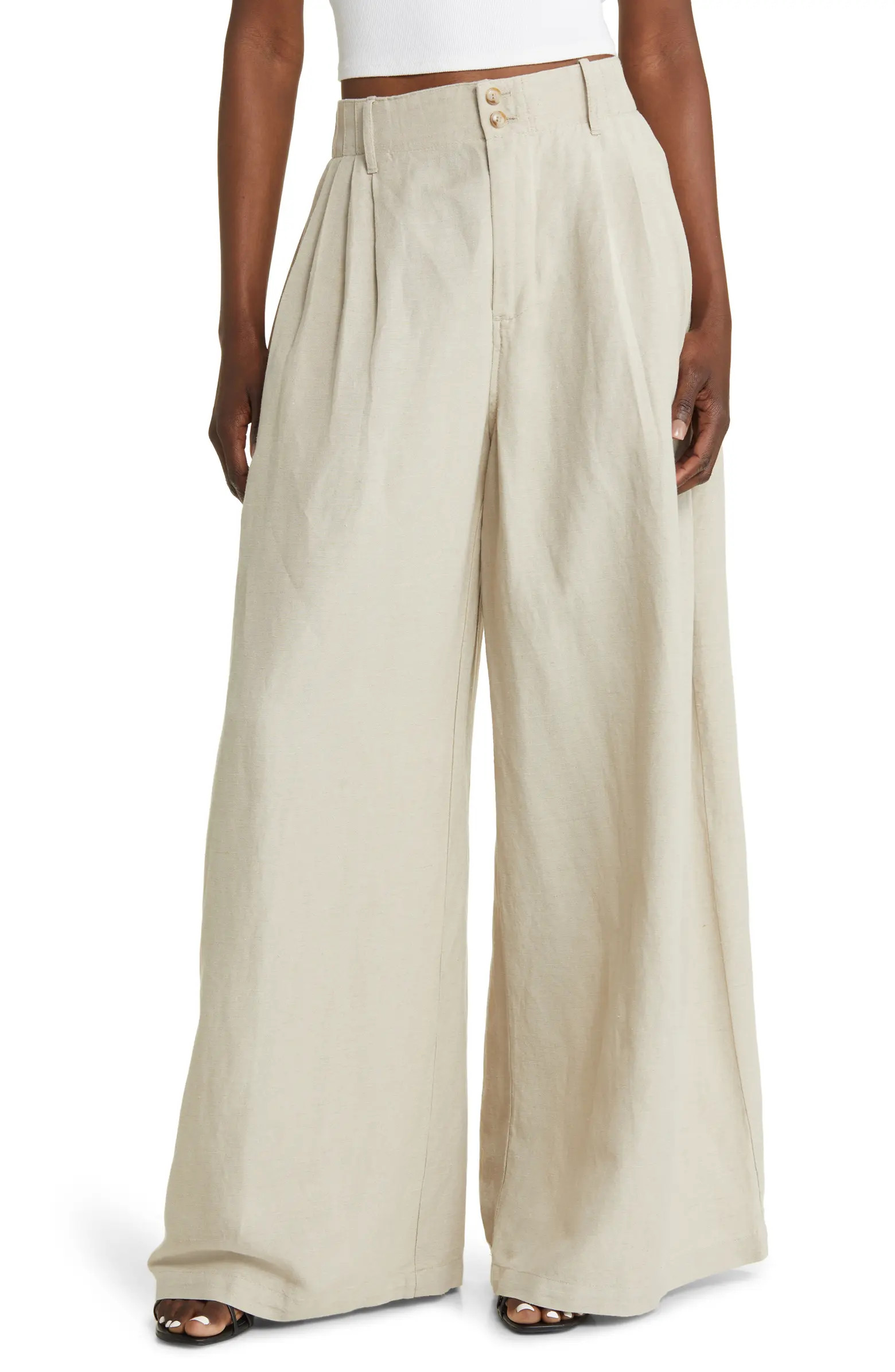 Pleated Super Wide Leg Pants | Nordstrom