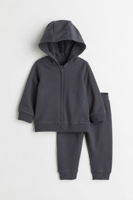 3-pack cotton joggers - Light grey marl/Dark grey - Kids | H&M GB | H&M (UK, MY, IN, SG, PH, TW, HK)