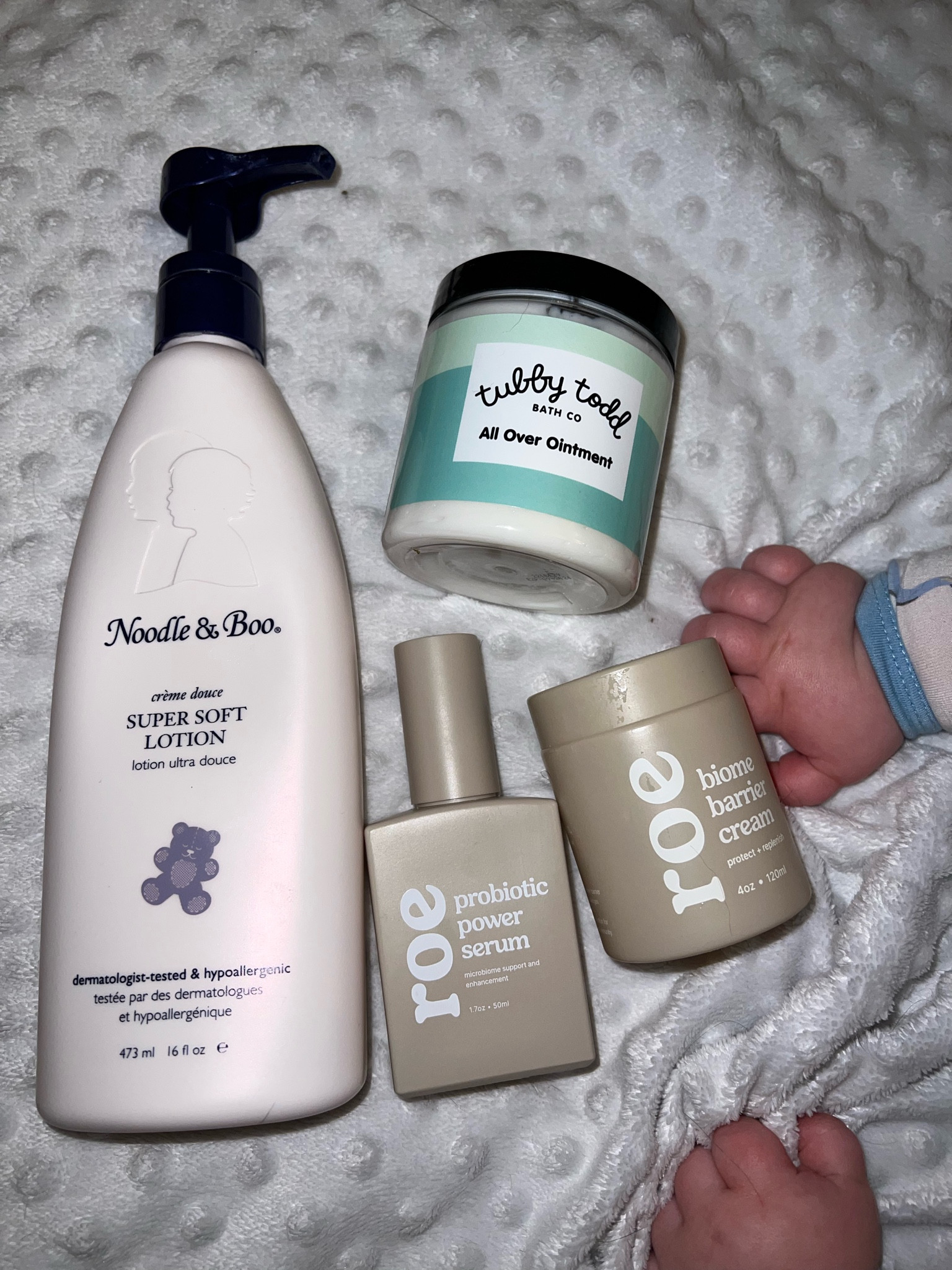 Our favorite post bath skincare. Ezra has very sensitive, eczema prone skin and these products never irritated his skin. We switch off between Roe products or the other two. I use Tubby Todd AOO on his face and Noodle & Boo on his body. Makes him so soft and smells heavenly 😊

#LTKbaby