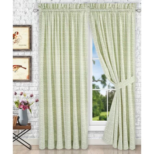 Leoni 100% Cotton Room Darkening Curtain Pair | Wayfair North America