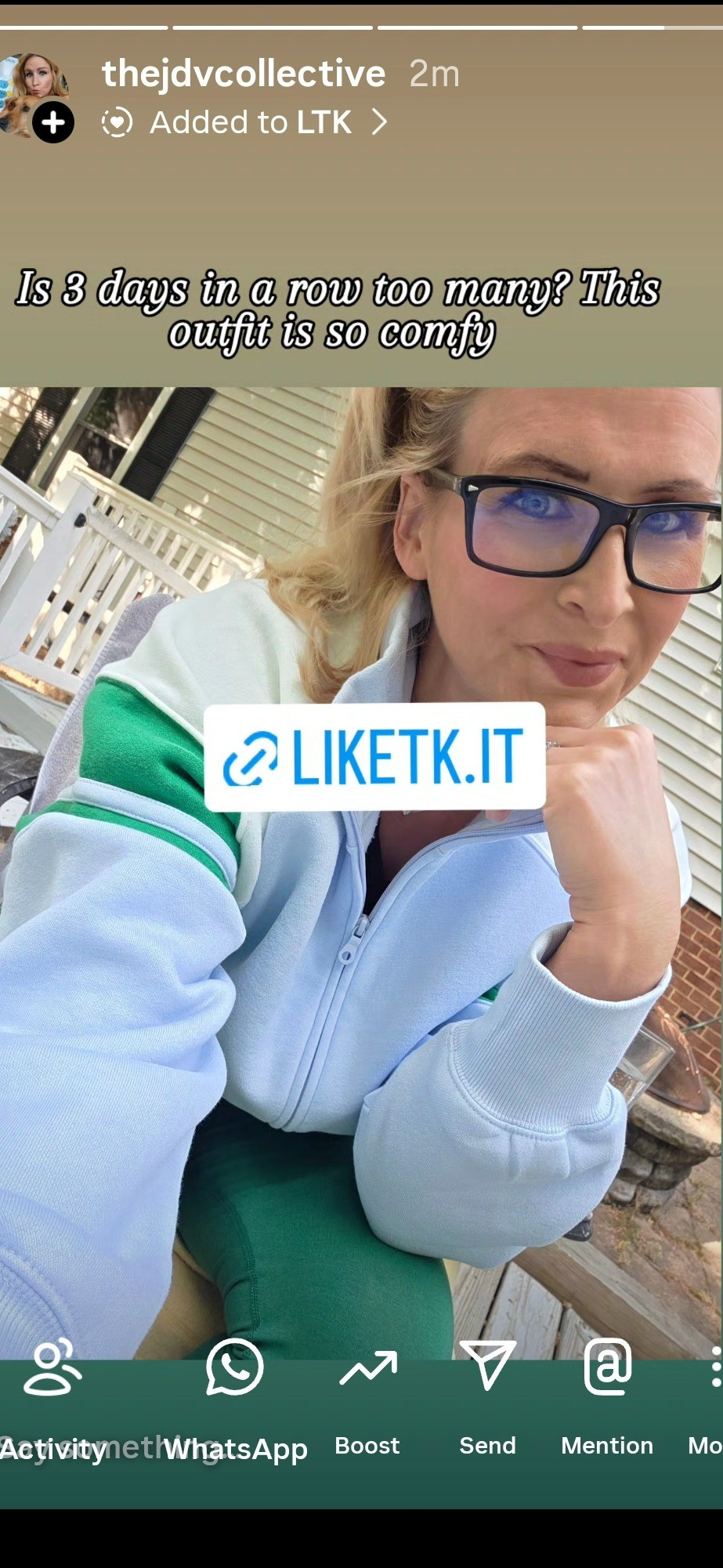 I'll eventually take it off, it's just not going to be todayThe most comfy and yet I feel pulled together on a busy day of home remerchandising hanging art and visiting a sick friend 

#LTKgrwm #LTKdayinmylife #LTKootd
