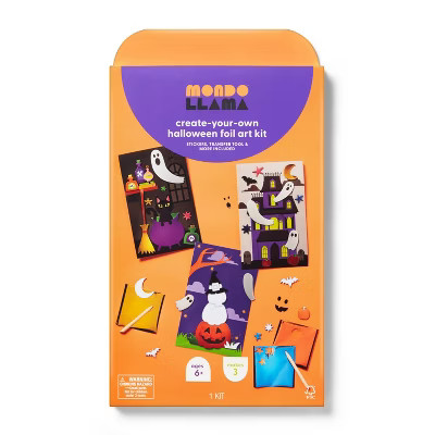 3ct Halloween Craft Foil Art Scenes Kit - Mondo Llama™ | Target