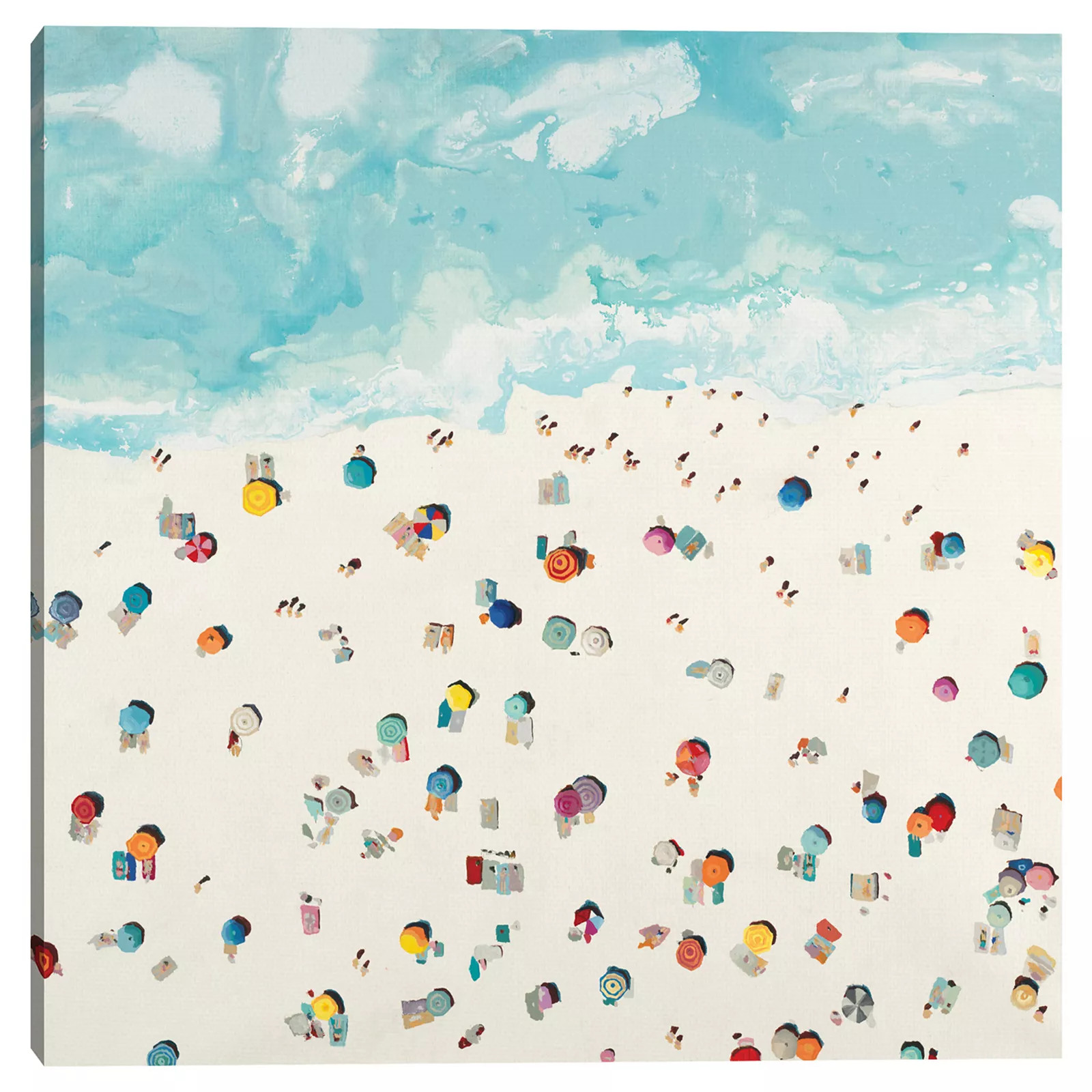Master Piece Aerial Beach Days Canvas Wall Art, Multicolor, 24X24 | Kohl's