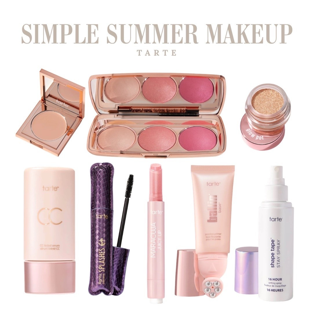 Sharing a few of my favorite Tarte products for an easy summer makeup routine. These lightweight and long wearing formulas are perfect for hot, humid days when you want your makeup to stay put while still looking natural.

@tartecosmetics #tartepartner #ad

#LTKOver40 #LTKmomlife #LTKBeauty