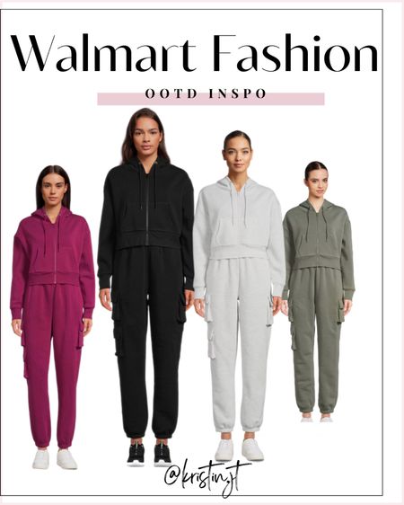 Walmart fashion - matching jogger set - cropped hoodie - fall fashion 

#LTKunder50 #LTKFind #LTKstyletip