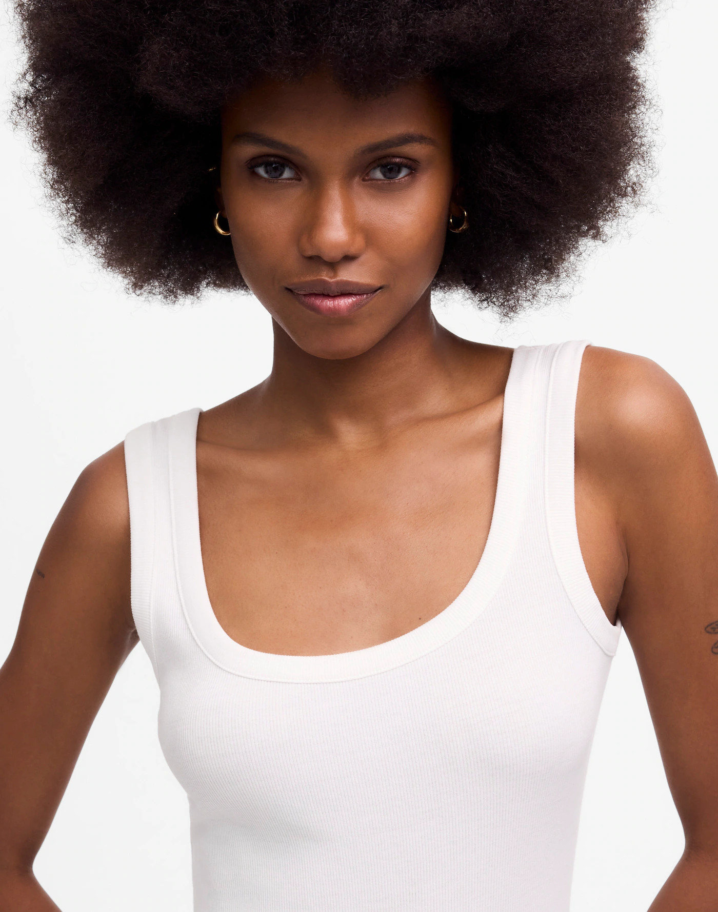 (Re)generative Cotton Ribbed Scoopneck Tank | Madewell | Madewell