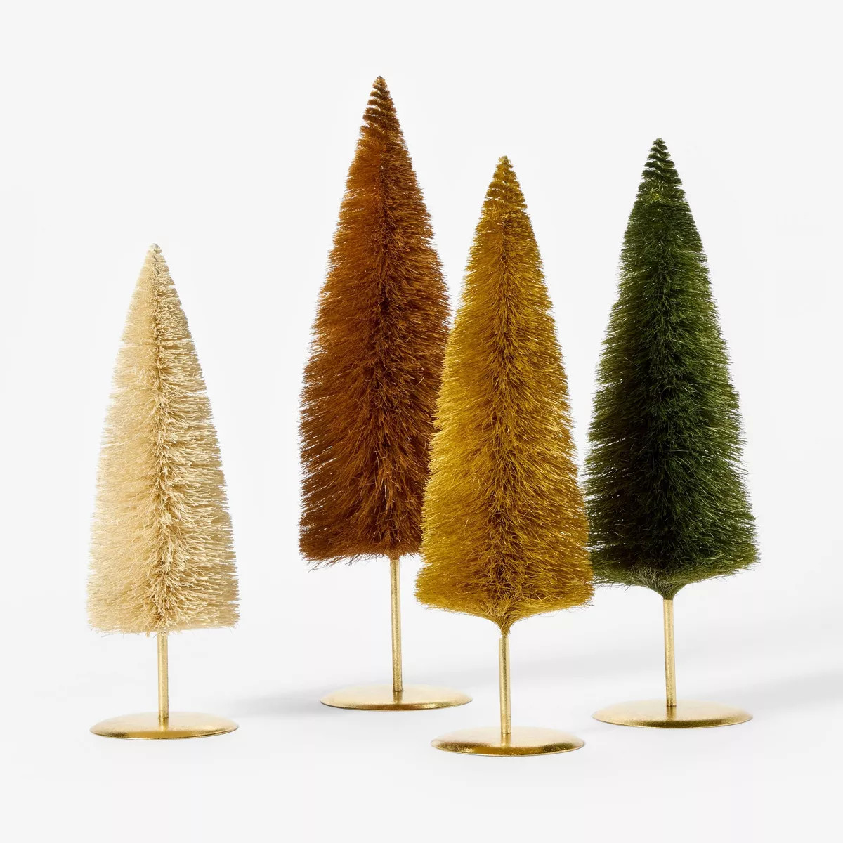 Set of 4 Decorative Bottle Brush Trees - Threshold™ designed with Studio McGee | Target