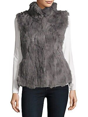 Rabbit Fur Vest | Saks Fifth Avenue OFF 5TH