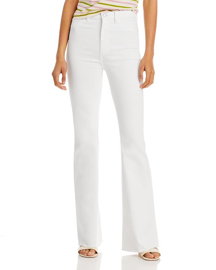 Rachel High Rise Flared Instasculpt Jeans made with RECOVER™ In White Raw | Bloomingdale's (US)