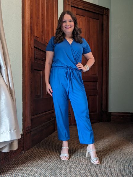 A fun spring/summer night out or wedding guest look -- I wore this super comfortable jumpsuit for my high school reunion!

#LTKfindsunder100 #LTKwedding #LTKfindsunder50