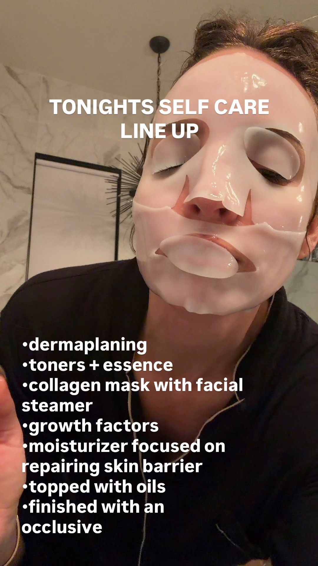 Sunday self-care night ✨

Here’s the lineup:
• Dermaplaning with my scalpel for that glassy, makeup-melting glow
• Toner + essence while the skin is still damp (non-negotiable for peak absorption)
• Collagen mask + 5 minutes under the steamer to push everything deeper
• Growth factors + a barrier-repair moisturizer to lock in the real magic
• Finished with two nourishing oils and an occlusive so I wake up looking way more expensive than I did at 6 pm

#LTKHome #LTKselfcare #LTKBeauty
