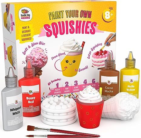 DOODLE HOG Food Squishies Kit | Squishy Maker Crafts for Girls Ages 8 | Paint Your Own Squishies ... | Amazon (US)