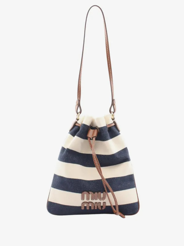 2010-2026 Mini Striped Canvas bucket bag | Farfetch Global