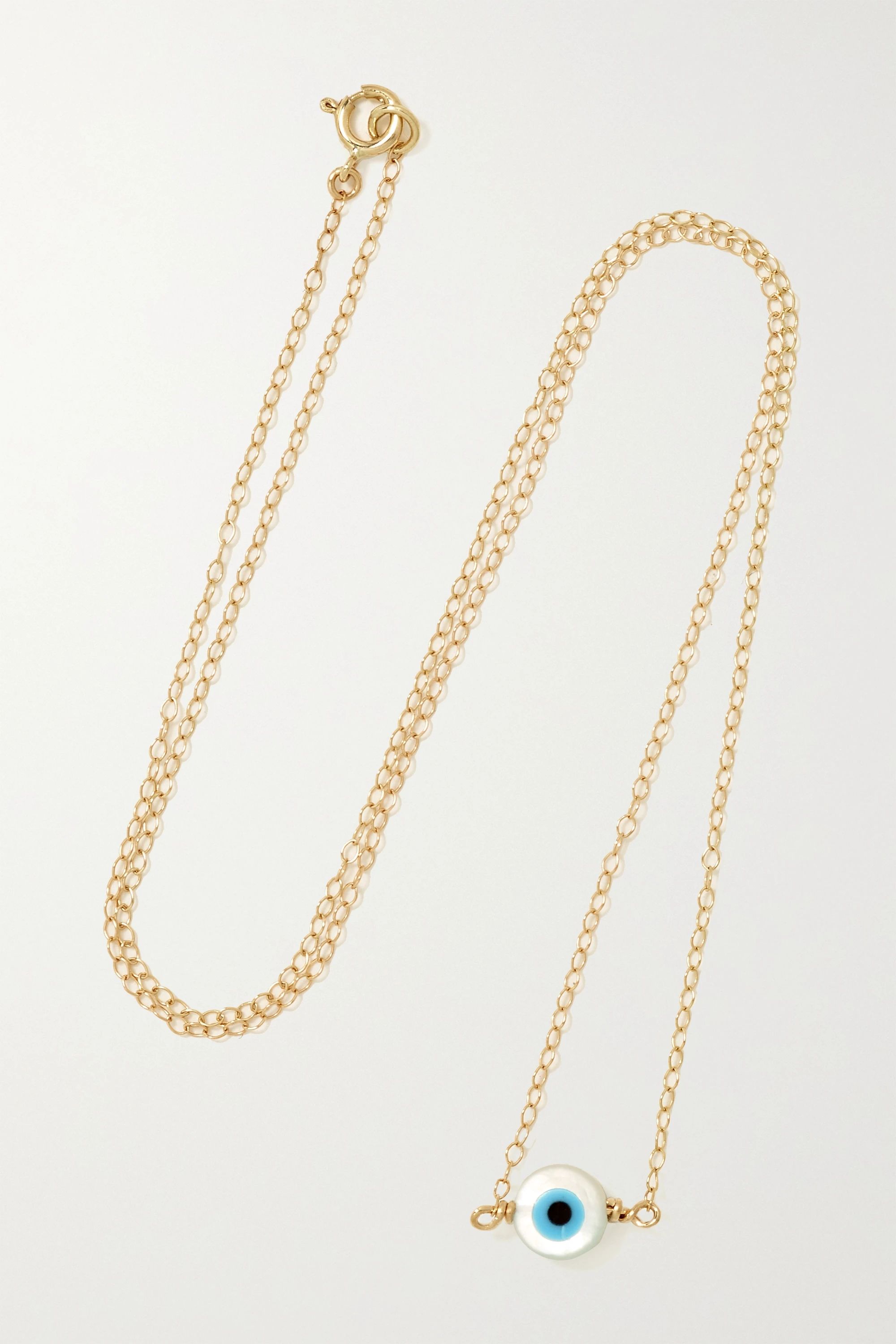 Gold Gold, enamel and mother-of-pearl necklace | STONE AND STRAND | NET-A-PORTER | NET-A-PORTER (US)
