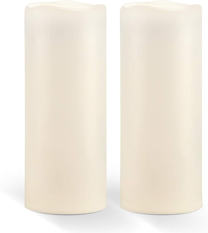 Homemory 10" x 4" Large Waterproof Outdoor Flameless Candles with Remote Control and Timer, Batte... | Amazon (US)