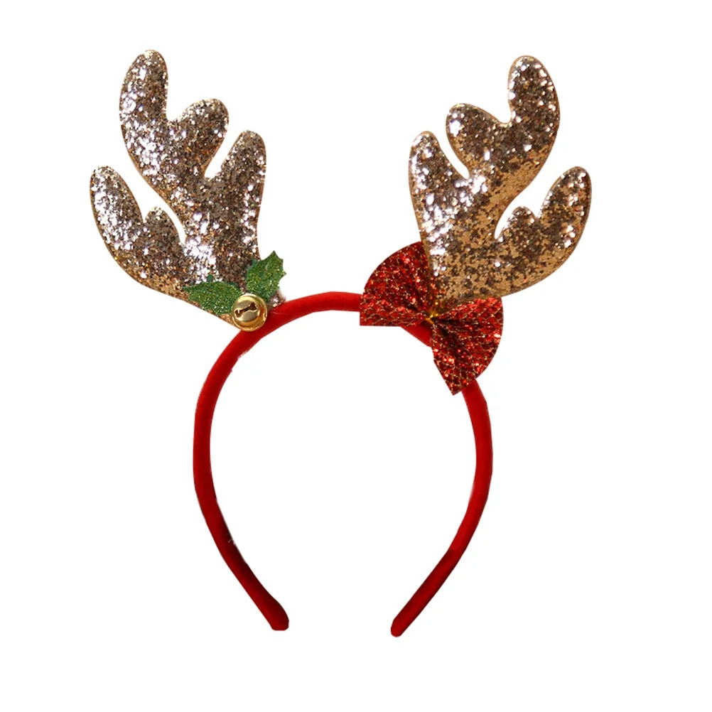 Gymnture christmas Xmas Reindeer Antlers Headband: Boppers with Bells | Walmart (US)