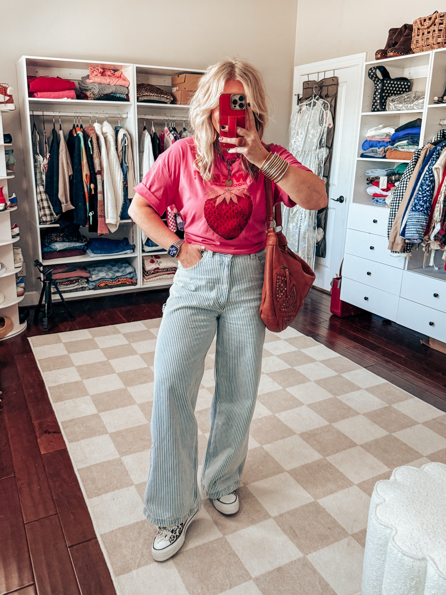 This free people look for less tee is so cute!! Love it with these striped Levi’s! 
Tee - size Large 
Jeans - sized up to a 30
Sneaks - sized down 

#LTKFindsUnder50 #LTKOver40 #LTKStyleTip