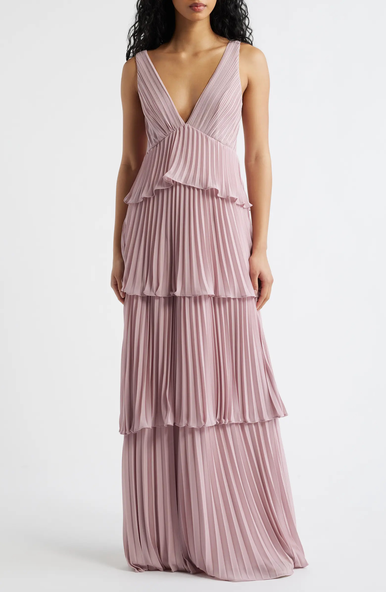 Tiered Gown Pleated | Nordstrom