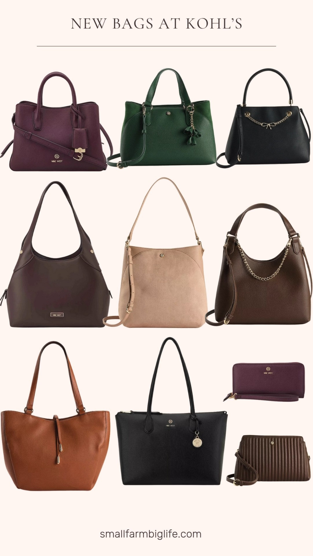  

 I’m loving all the deep burgundy, dark brown, cognac and dark green bags this season. Kohl’s has some really pretty options  

#LTKFindsUnder50 #LTKItBag #LTKFindsUnder100