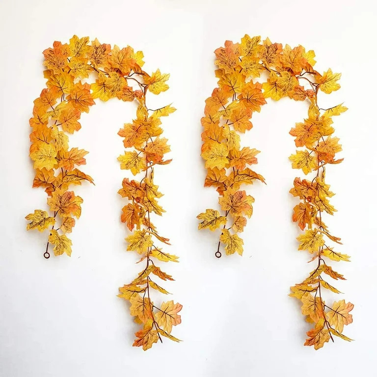 "6.6 FT Maple Leaf Garland String Light, 20 LED Fall Maple Leaf Thanksgiving Decoration Lights, I... | Walmart (US)