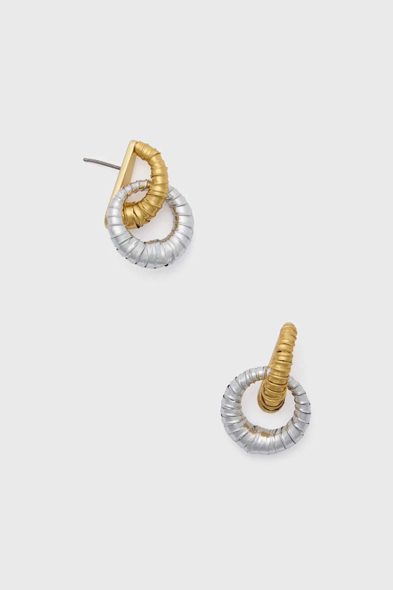 Gold and Silver Wrapped Emilia Hoops | Tuckernuck (US)
