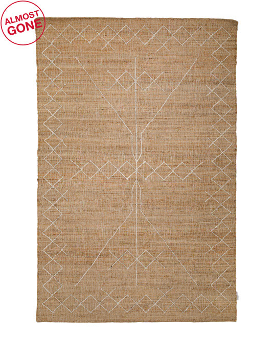 Hand Woven Jute &amp; Wool Area Rug | TJ Maxx