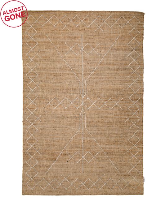 Hand Woven Jute &amp; Wool Area Rug | TJ Maxx