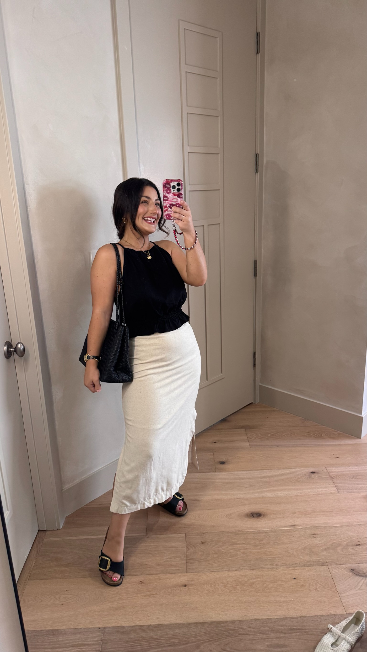Chic outfit with a linen skirt and black halter top! 

Size small in skirt and top 

5'0" 140lbs
Petite friendly! 

 

#LTKootd #LTKSeasonal #LTKPetite
