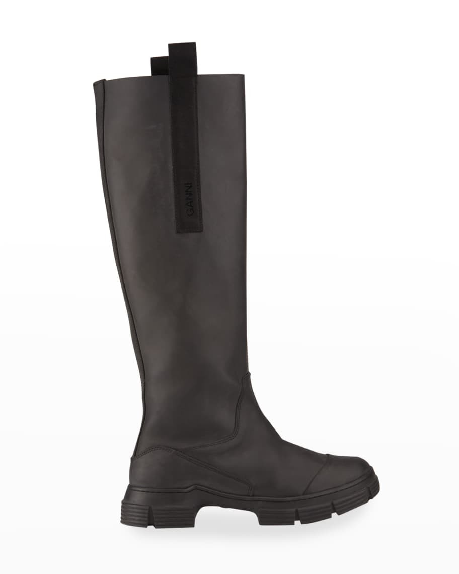 Ganni Recycled Rubber Country Boots | Neiman Marcus