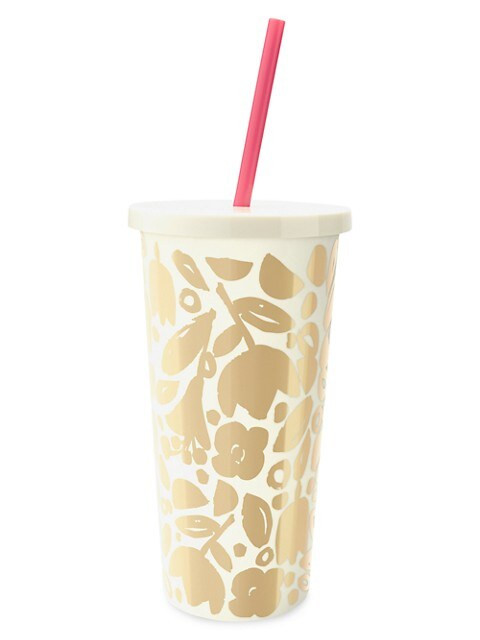 kate spade new york Golden Floral Tumbler on SALE | Saks OFF 5TH | Saks Fifth Avenue OFF 5TH