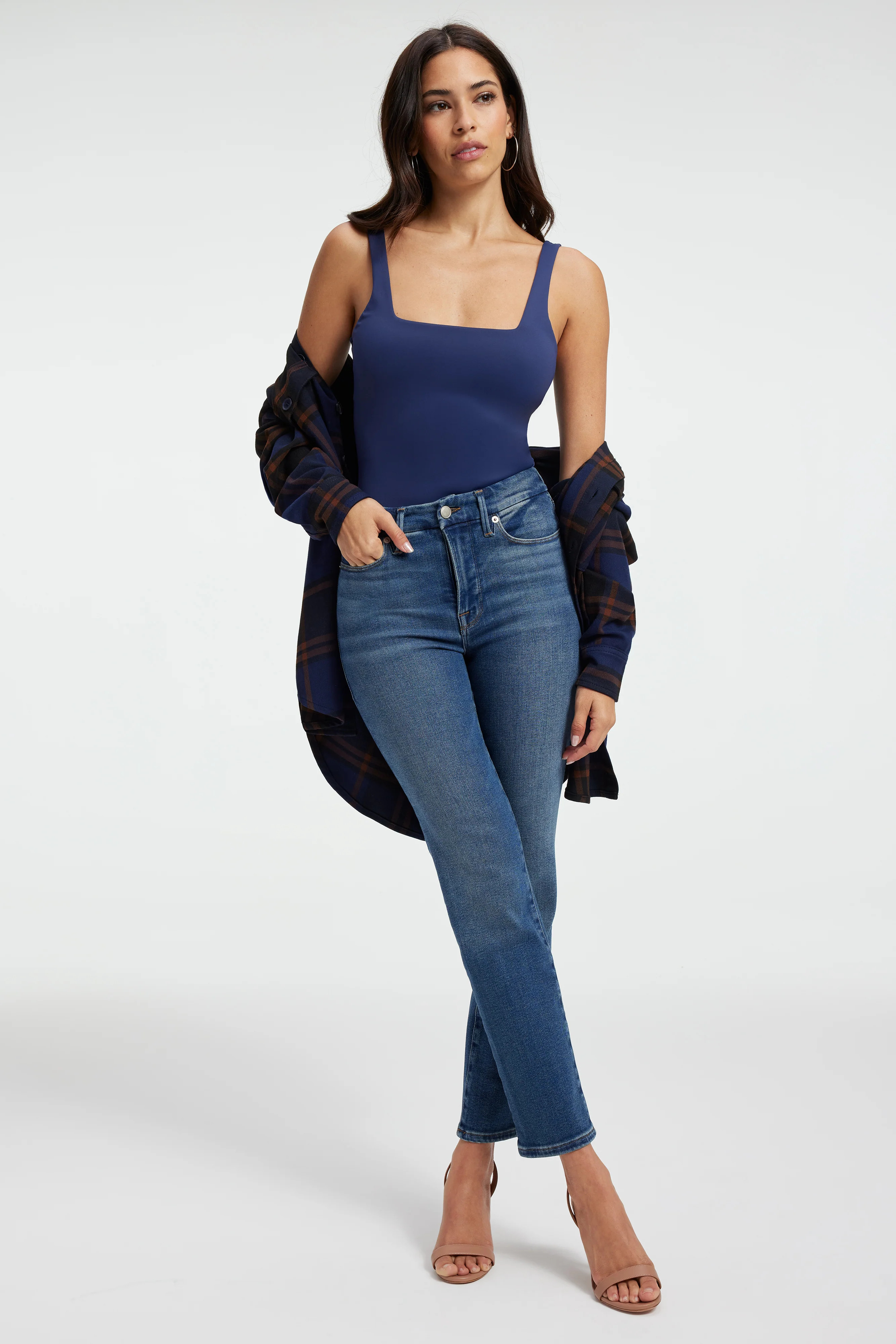 GOOD LEGS STRAIGHT JEANS| INDIGO332 | Good American