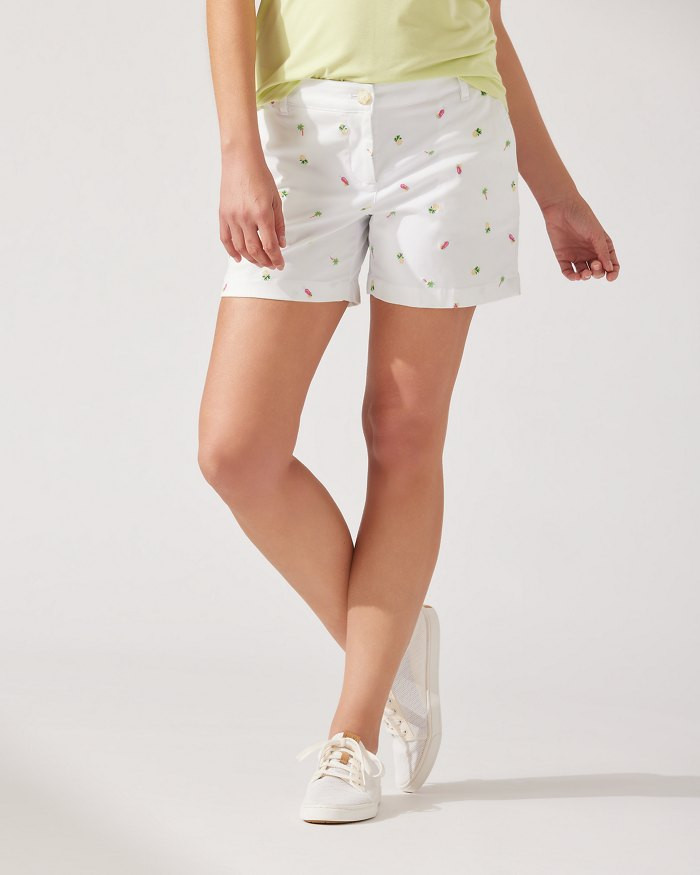 Boracay Tropical Toss Embroidered 5-Inch Shorts | Tommy Bahama