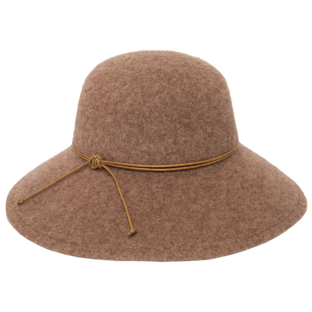 Park Lane - Wool Blend Floppy Hat with Leather Cording Trim | San Diego Hat Company