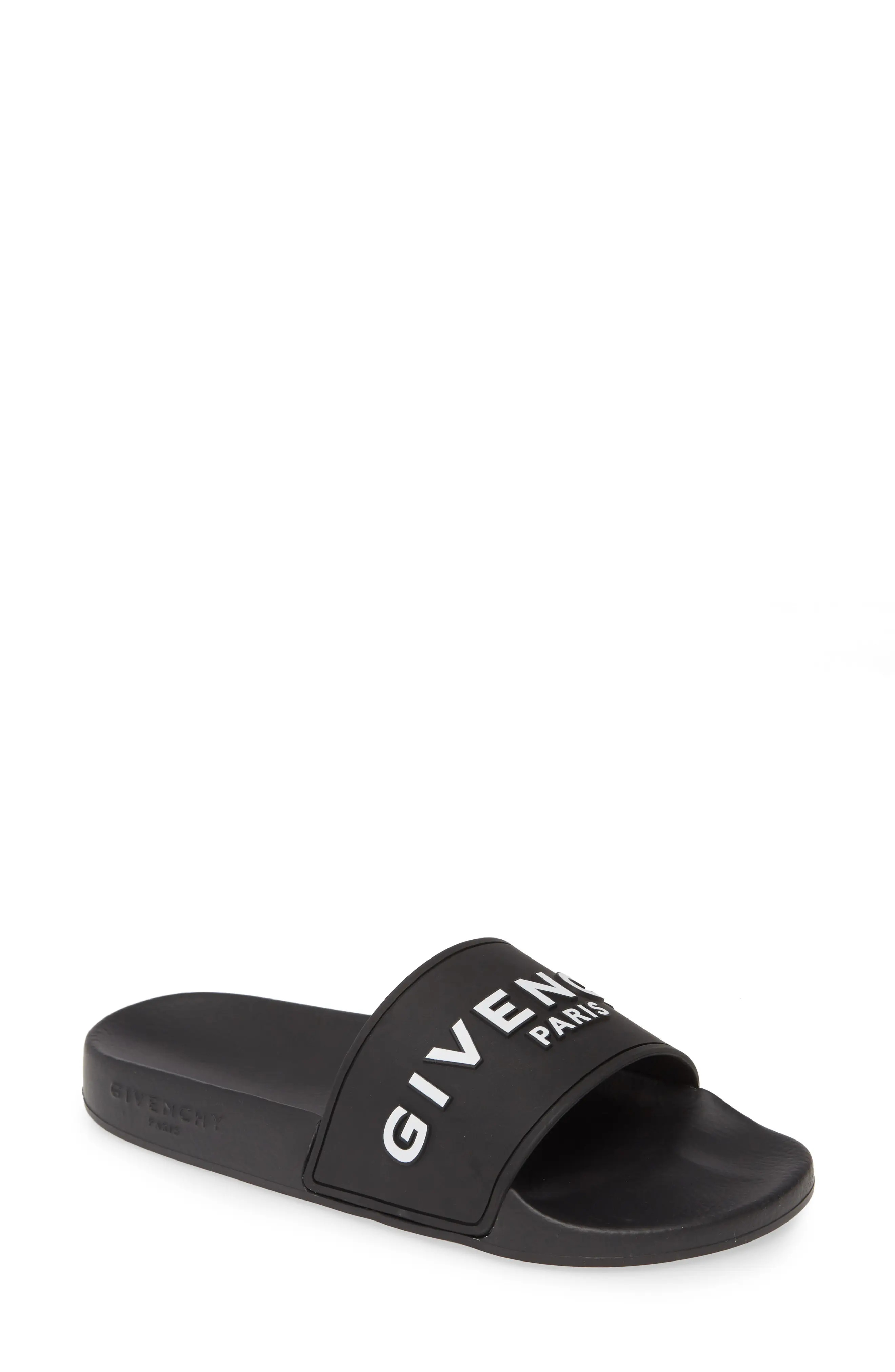 Givenchy Logo Slide in Black/White at Nordstrom, Size 9Us | Nordstrom