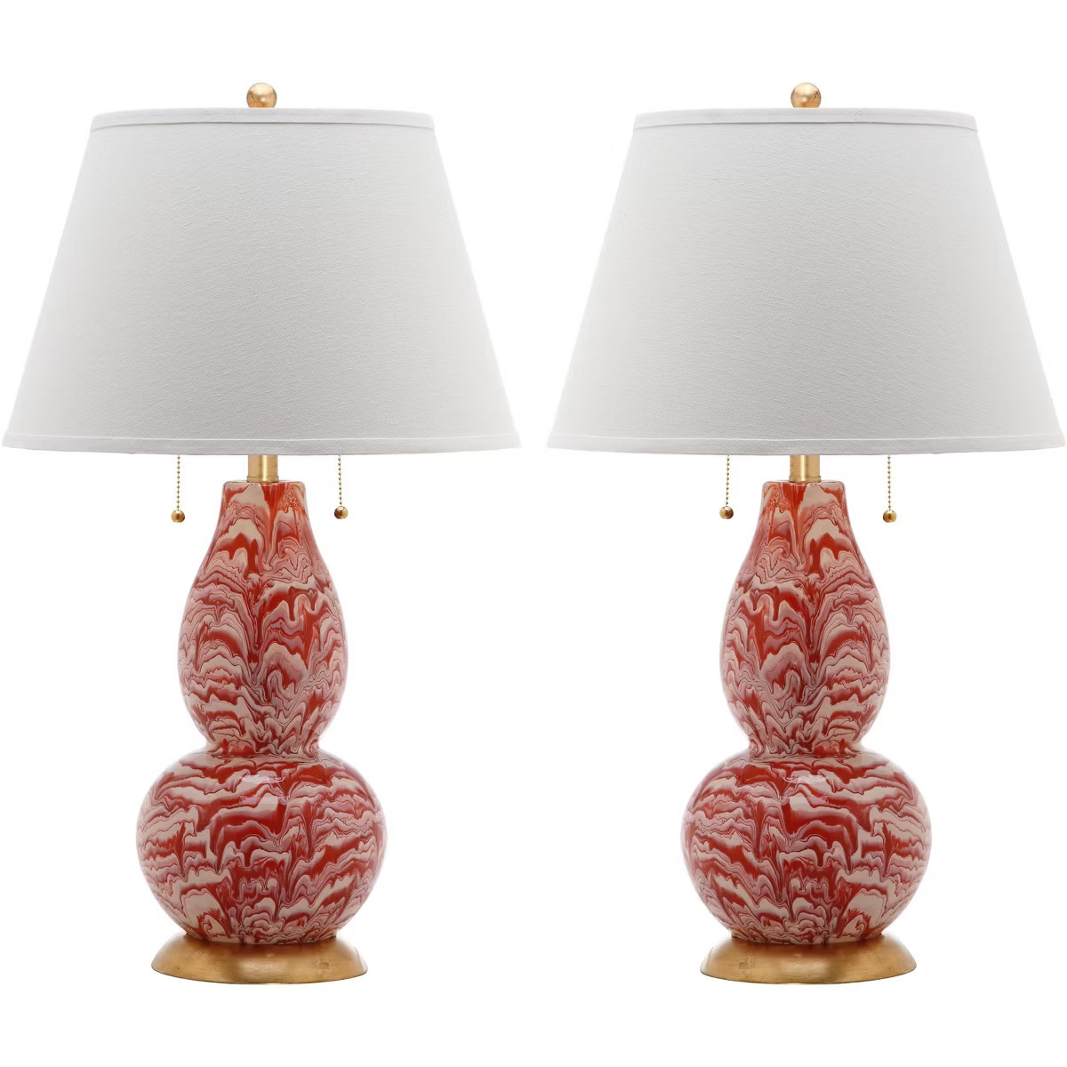 Color Swirls Glass Table Lamp - 28 Inch Height - LIT4159 - Safavieh | Target