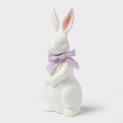 White Flocked Small Easter Bunny - Spritz™ | Target