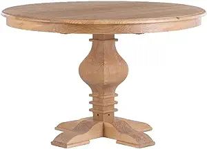 Bowery Hill Modern Pine Wood Round Dining Table in Rustic Honey | Amazon (US)