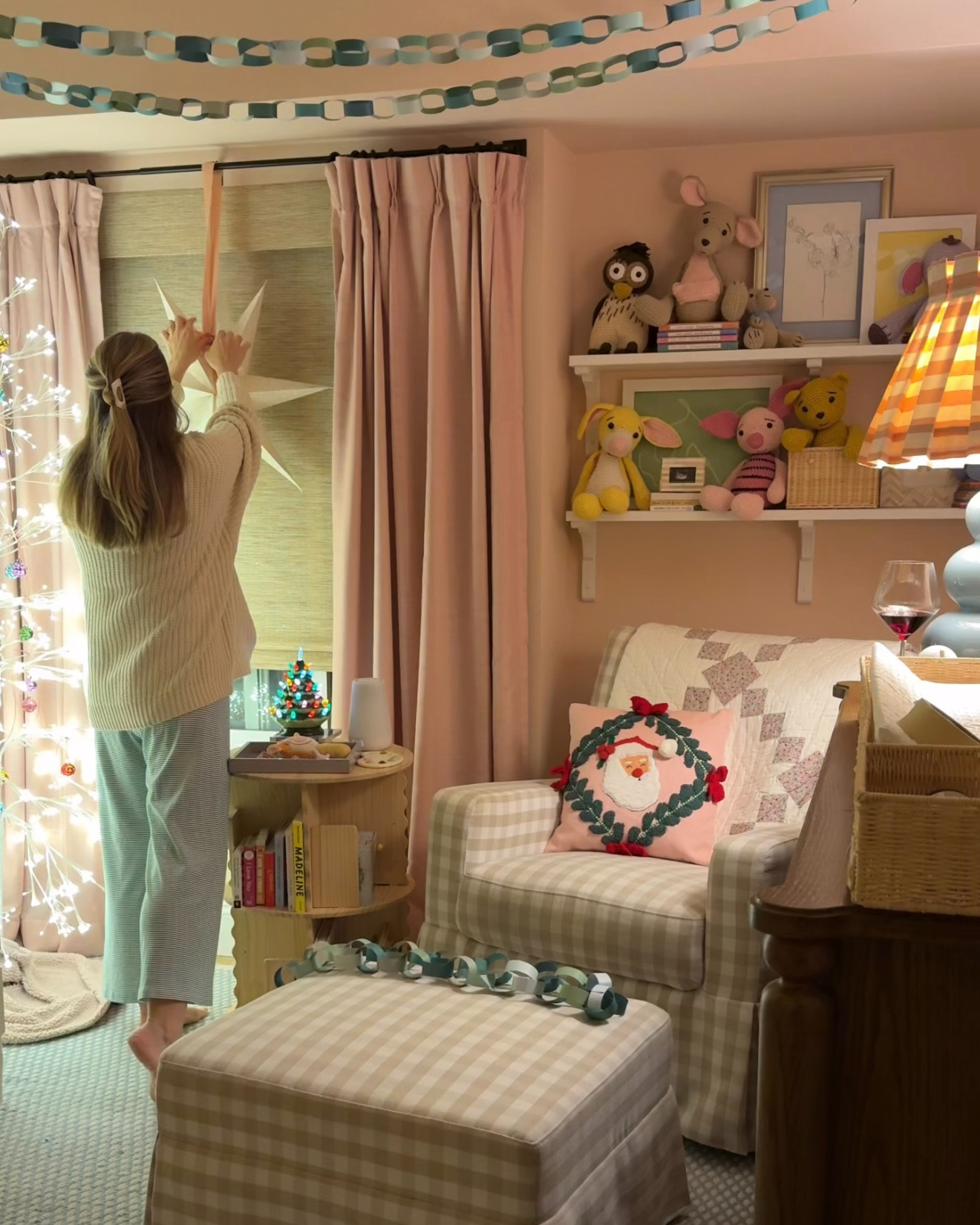 Decorating Cleo's room for the holidays with World Market! 

 