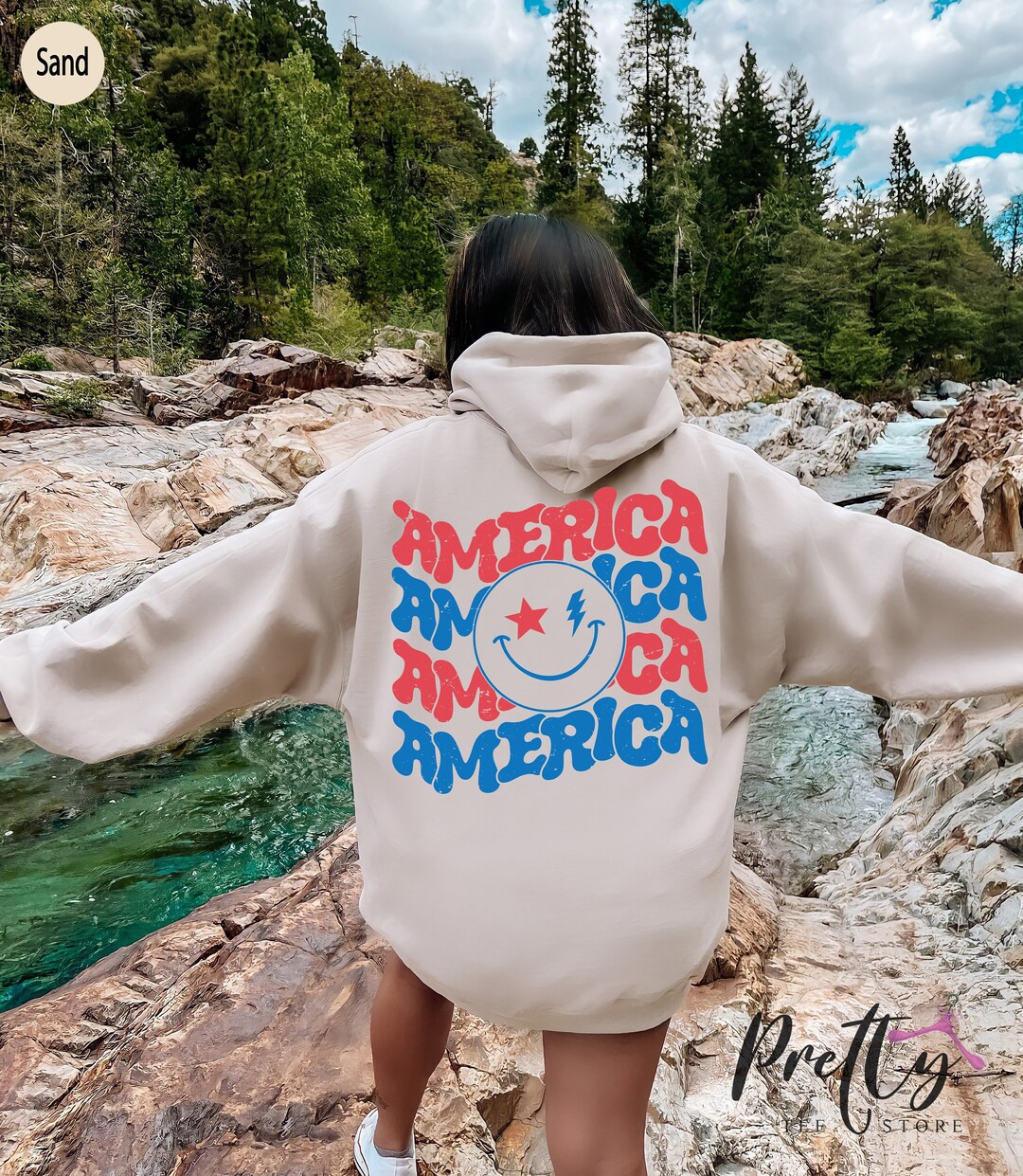 Retro America Sweatshirt, Women's 4th of July Shirts, Independence Day Tshirt, Memorial Day Shirt... | Etsy (US)