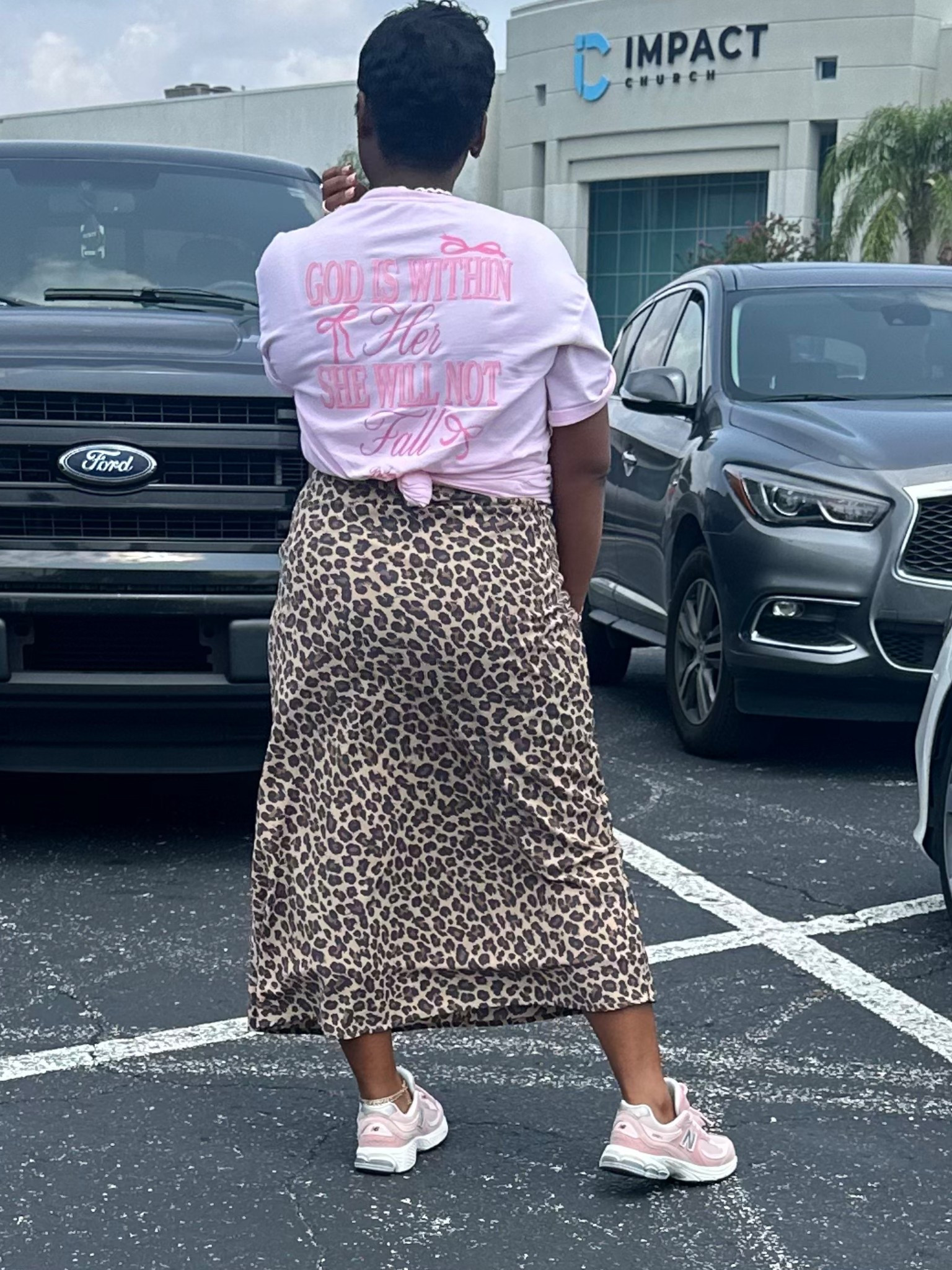 Church outfit ideas, leopard skirt, silk skirt, what to wear to church, how to style a leopard skirt, skirt and sneakers, leopard and pink

#LTKStyleTip #LTKMidsize #LTKPetite