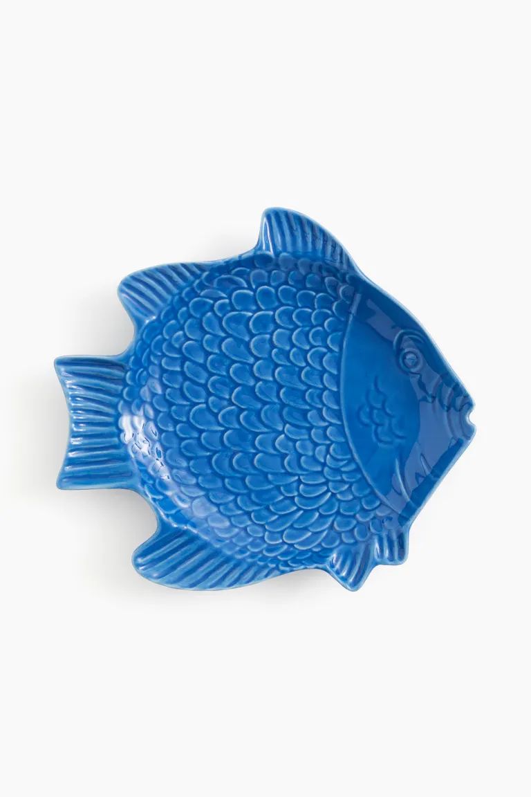 Stoneware Serving Dish - Blue - Home All | H&M US | H&M (US + CA)