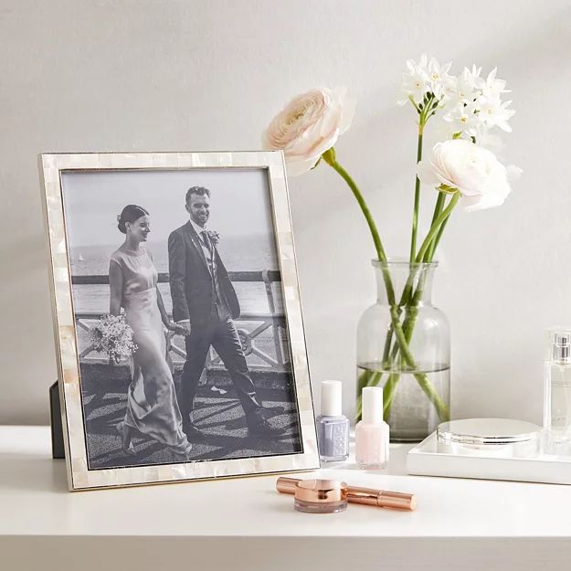 Mother of Pearl Photo Frame 8x10” | Photo Frames | The  White Company | The White Company (UK)