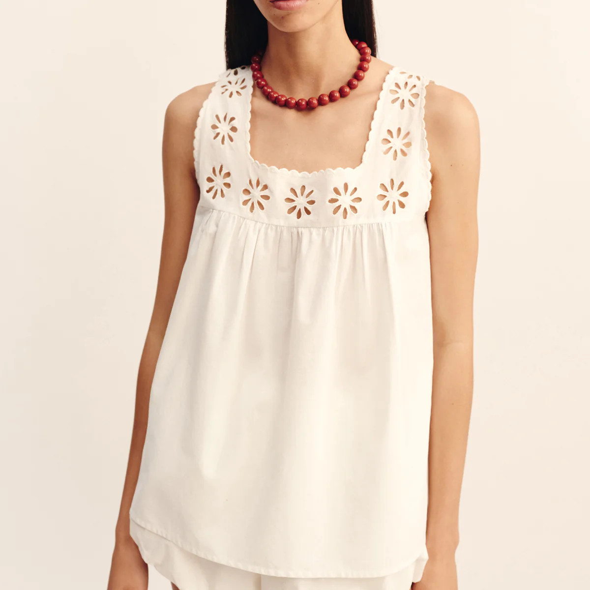CECILIA TOP - VINTAGE WHITE | POSSE (US)