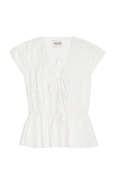 Thea Pleated Organic Cotton Top | Moda Operandi (Global)