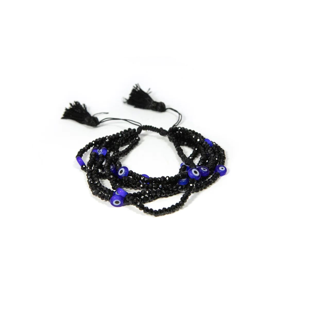 Multi Strand Beaded Evil Eye Bracelet | The Sis Kiss