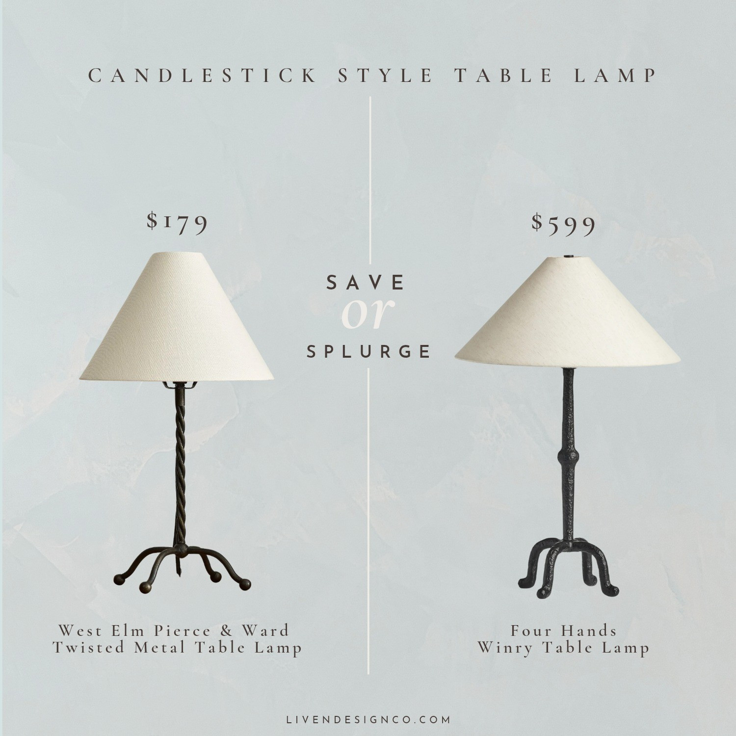Save or splurge. Candlestick style table lamp. Dupe. Look for less. Copycat. 

#LTKSeasonal #LTKHome #LTKSaleAlert