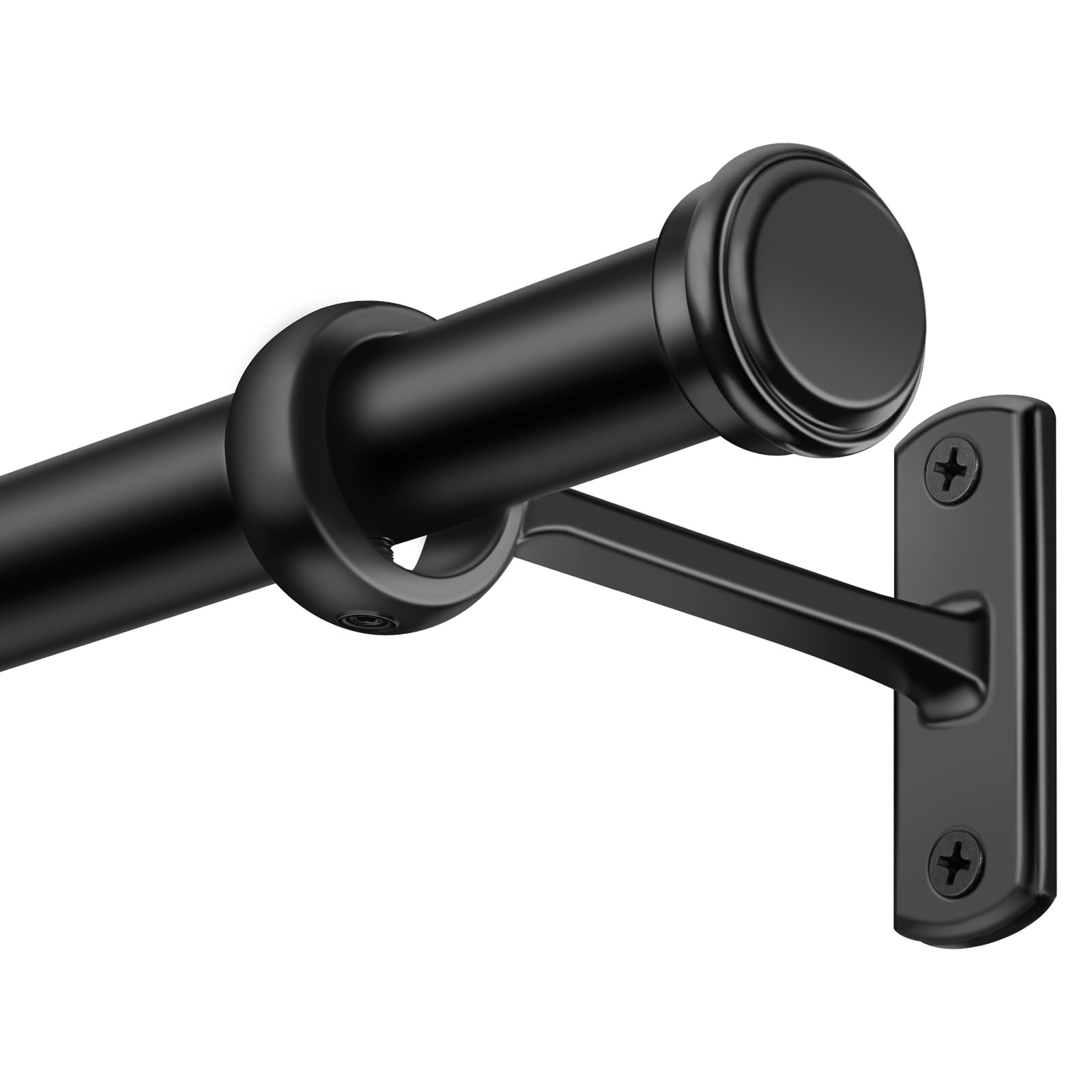 1 Inch Curtain Rods for Windows 72 to 144, Outdoor Industrial Adjustable Curtain Rod, Indoor Rust... | Amazon (US)