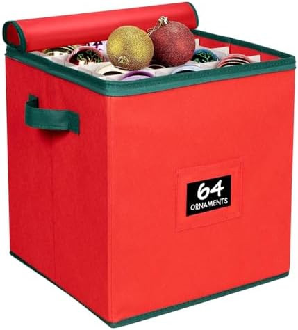 HOLDN’ STORAGE Christmas Ornament Storage Box Christmas Decor Storage Containers that Store up ... | Amazon (US)