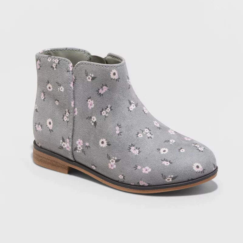 Toddler Girls' Penelope Slip-On Zipper Booties - Cat & Jack™ | Target